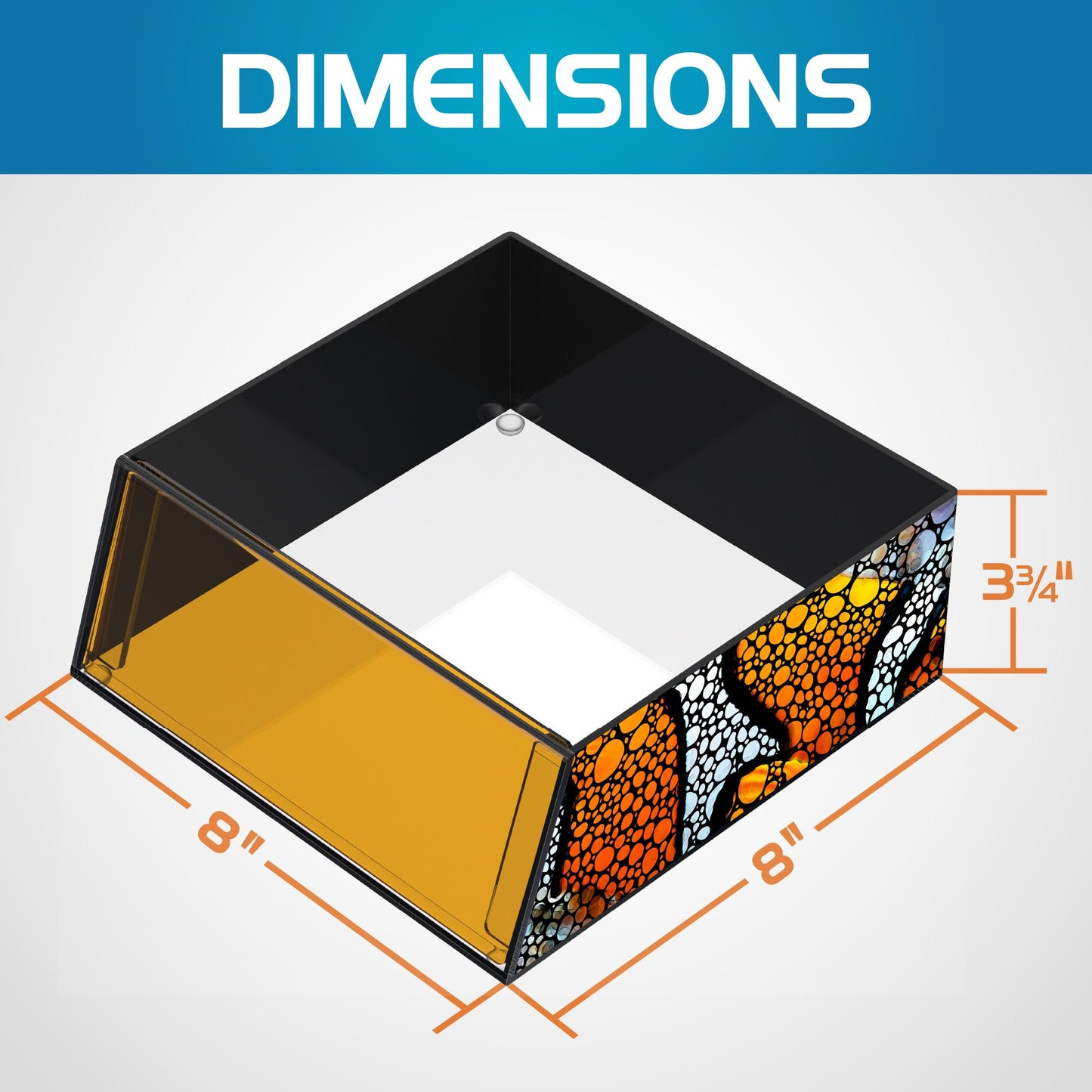 Top Down Viewer Clownfish - 8" panel