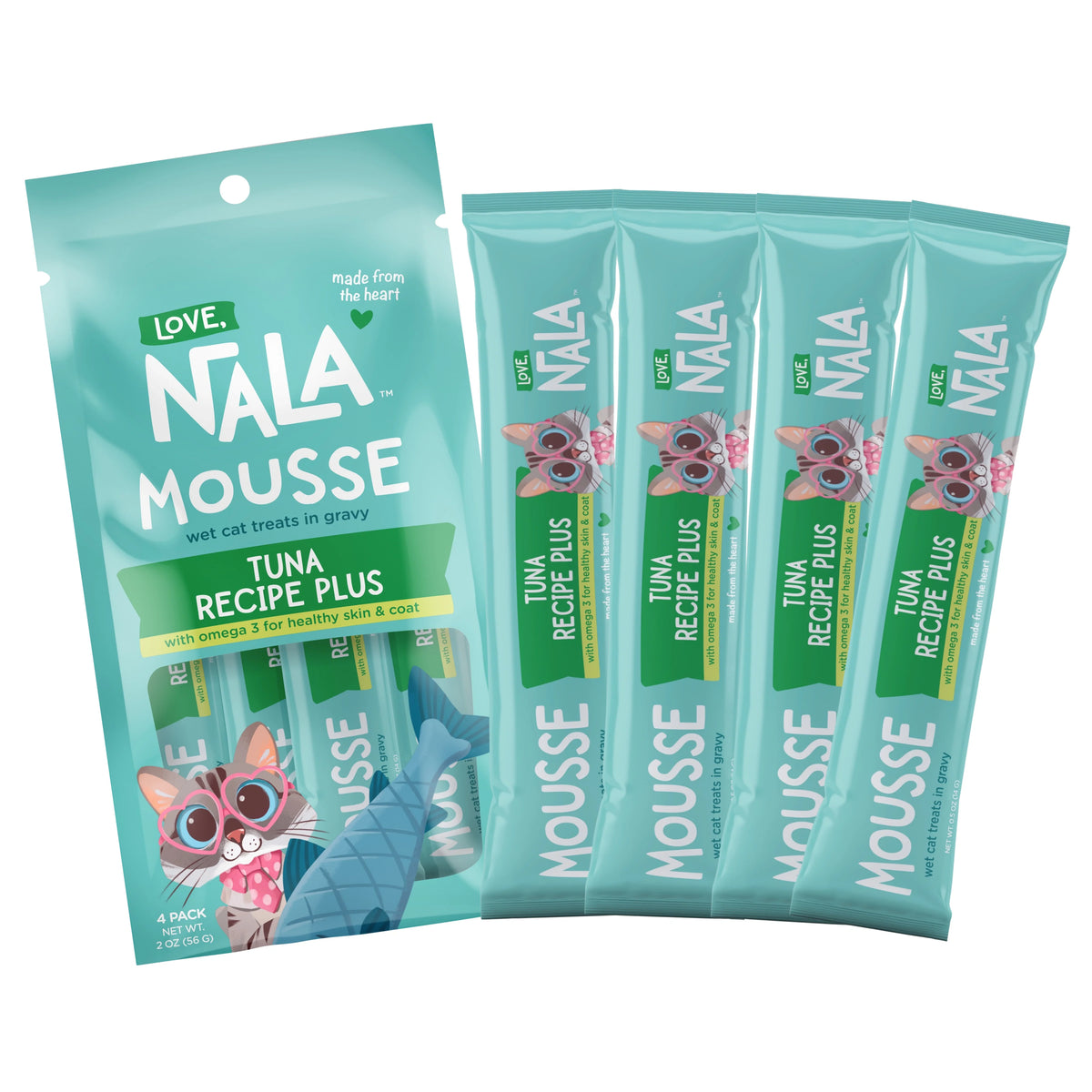 Tuna Recipe Plus Cat Treats, Pack of 4