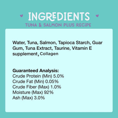 Tuna & Salmon Recipe Plus Cat Treats, Pack of 4