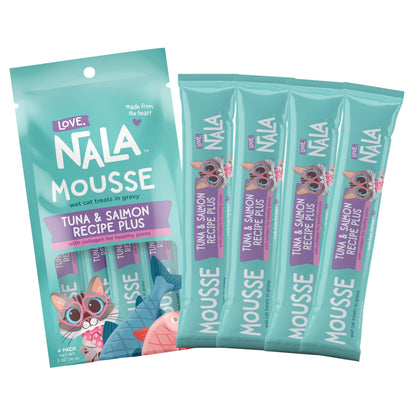 Tuna & Salmon Recipe Plus Cat Treats, Pack of 4