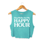 Dog Walks Are My Happy Hour Crop Top | Gift for Dog Lovers Made in USA