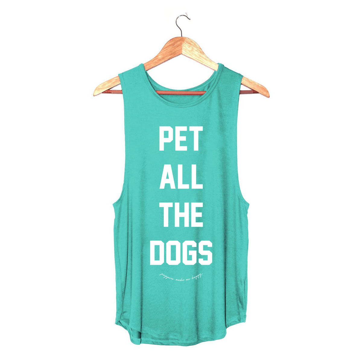 Pet All The Dogs Women's Sleeveless Tank | Gift for Dog Moms | Made in USA