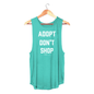 Adopt Don't Shop Sleeveless Top | Gift for Dog Moms | Rescue Dog Shirt