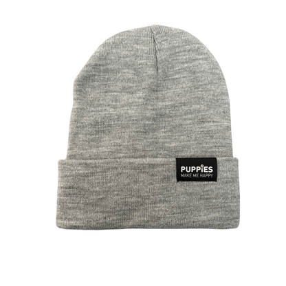 Puppies Make Me Happy Hipster Beanie | Gift for Dog Lovers | 5 Colors
