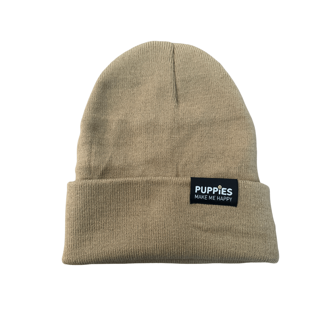 Puppies Make Me Happy Hipster Beanie | Gift for Dog Lovers | 5 Colors