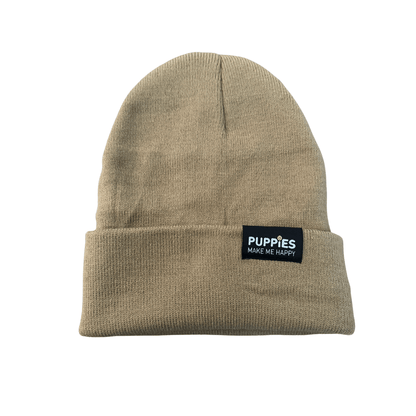 Puppies Make Me Happy Hipster Beanie | Gift for Dog Lovers | 5 Colors