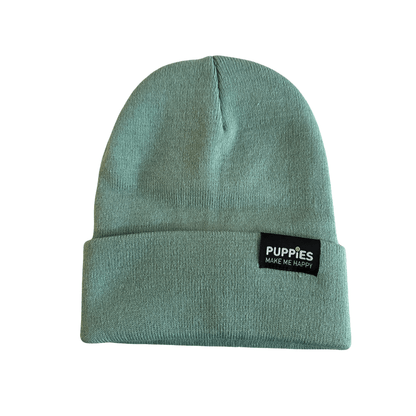 Puppies Make Me Happy Hipster Beanie | Gift for Dog Lovers | 5 Colors