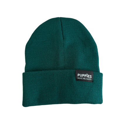 Puppies Make Me Happy Hipster Beanie | Gift for Dog Lovers | 5 Colors