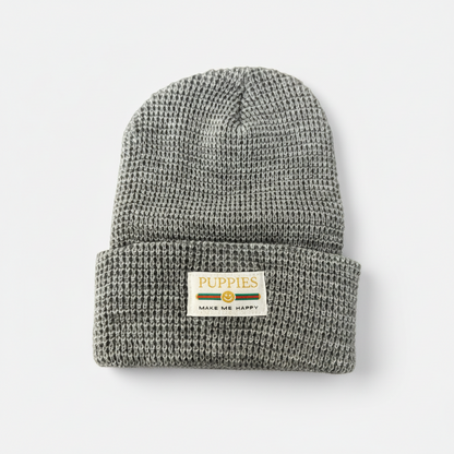 Pup Lux Gold Label Waffle Beanie | Best Gift for Dog Lovers | 10 Colors