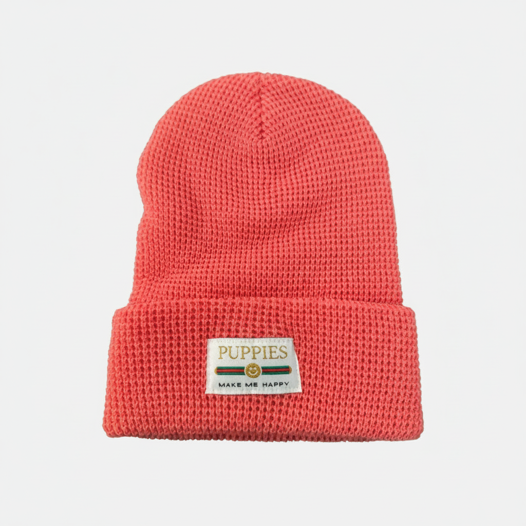 Pup Lux Gold Label Waffle Beanie | Best Gift for Dog Lovers | 10 Colors