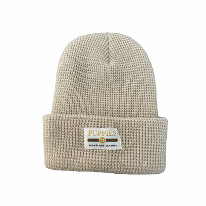 Pup Lux Gold Label Waffle Beanie | Best Gift for Dog Lovers | 10 Colors
