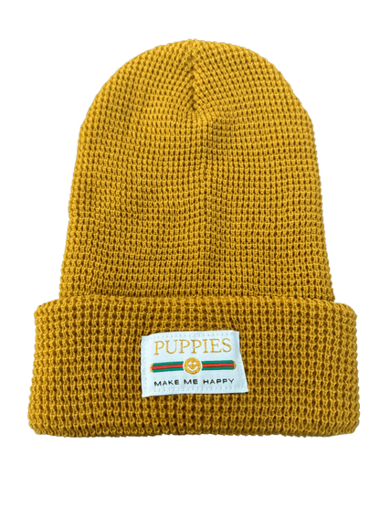 Pup Lux Gold Label Waffle Beanie | Best Gift for Dog Lovers | 10 Colors