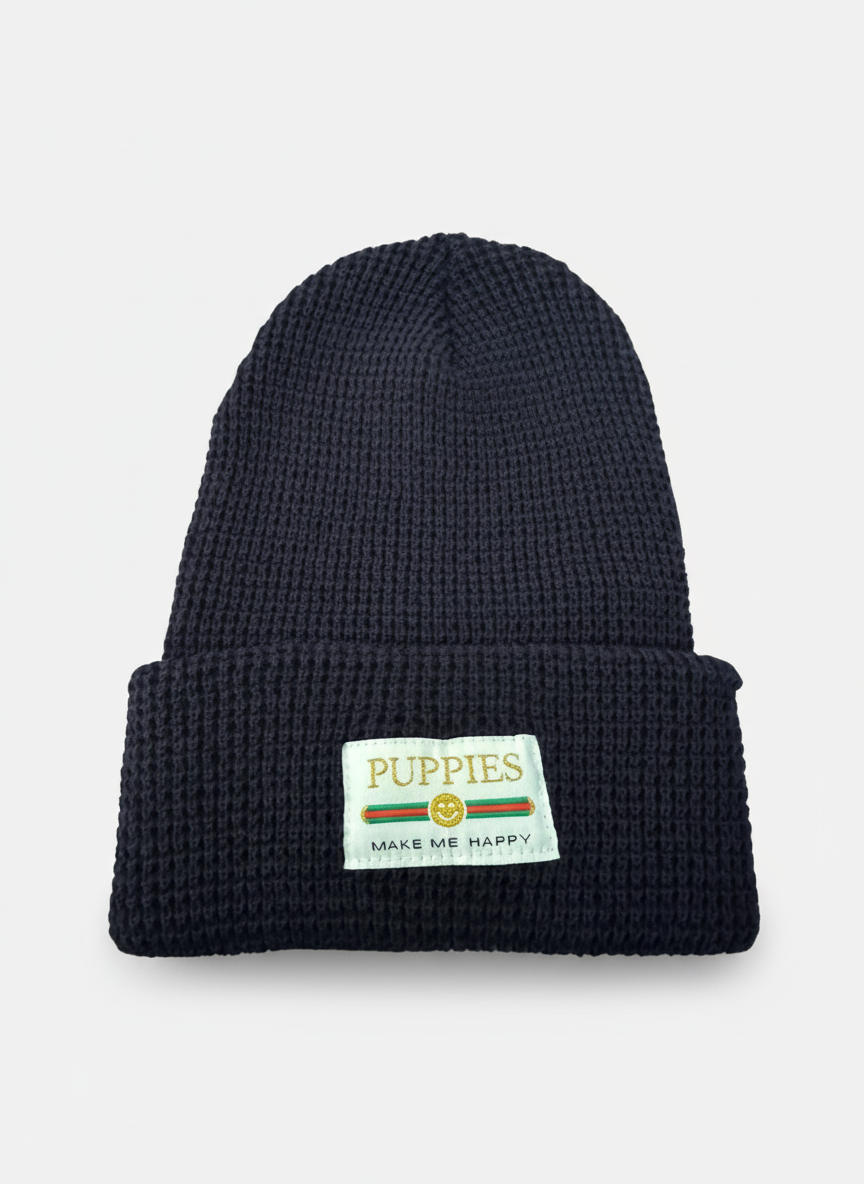 Pup Lux Gold Label Waffle Beanie | Best Gift for Dog Lovers | 10 Colors