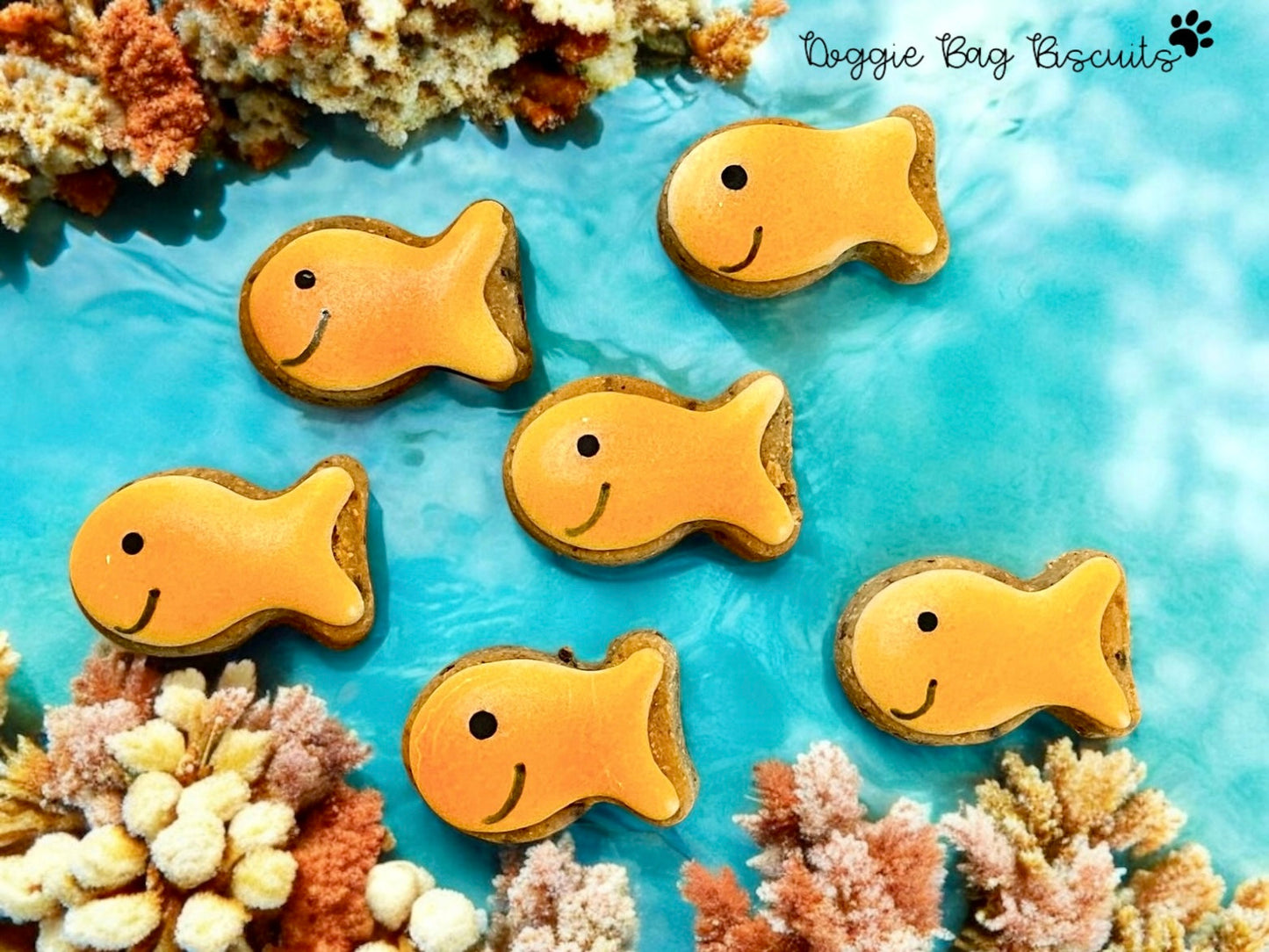 “GO FISH™” Gift Set — Certified Lookie-a-Tookie™ Canine Cookies, Bite-Size Dog Treats 🎣🐾