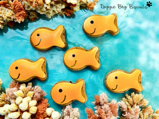 “GO FISH™” Gift Set — Certified Lookie-a-Tookie™ Canine Cookies, Bite-Size Dog Treats 🎣🐾