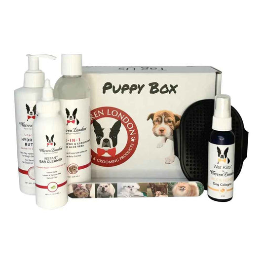 Warren London Puppy Gift Box – Complete Puppy Grooming & Care Set for New Owners
