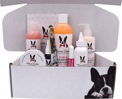 Warren London Ultimate Dog Spa Gift Box 8-Piece Grooming & Pampering Kit