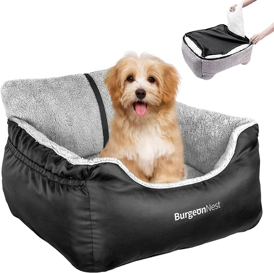 Washable Pet Car Seat Booster for Small Dogs & Cats, Oxford Fabric