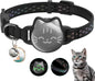 Waterproof Reflective AirTag Cat Collar, Breakaway Safety GPS Holder for Cats