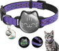 Waterproof Reflective AirTag Cat Collar, Breakaway Safety GPS Holder for Cats