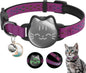 Waterproof Reflective AirTag Cat Collar, Breakaway Safety GPS Holder for Cats