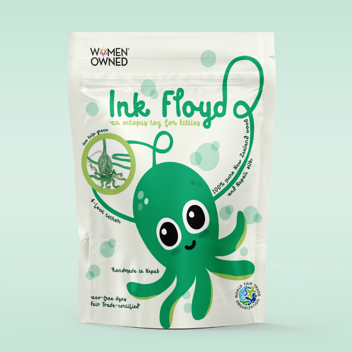 Ink Floyd - A Wool Octopus Toy for Cats