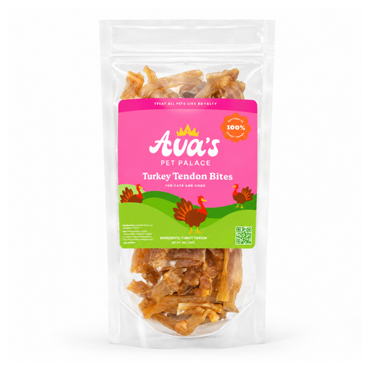 Turkey Tendon Jerky Dog Treats - Turkey Bites