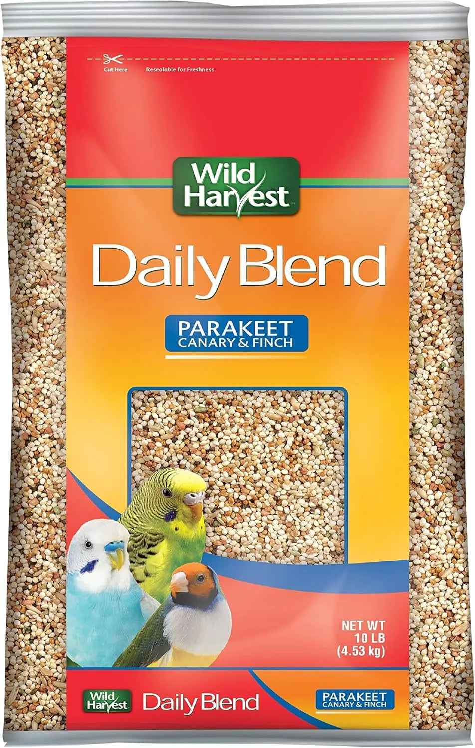 Wild Harvest Daily Blend Bird Food for Parakeet, Canary & Finch