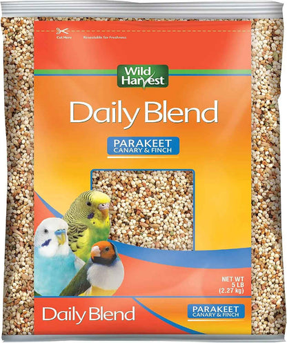 Wild Harvest Daily Blend Bird Food for Parakeet, Canary & Finch