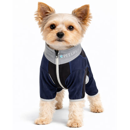 Pet Life ® Active 'Warm-Pup' Stretchy and Quick-Drying Fitness Dog Yoga Warm-Up Tracksuit