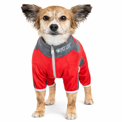 Pet Life ® Active 'Warm-Pup' Stretchy and Quick-Drying Fitness Dog Yoga Warm-Up Tracksuit