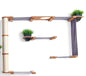 The Gardens - Modern Cat Tree with Plants