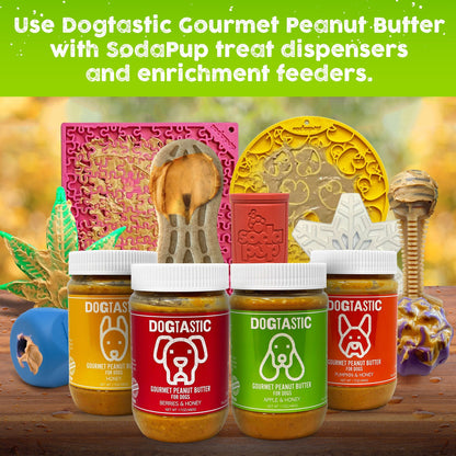 Dogtastic Gourmet Peanut Butter for Dogs - Pumpkin & Flax Seed Flavor - 50% off