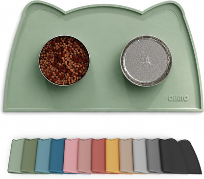Silicone Pet Feeding Mat – Waterproof Non-Slip Bowl Mat, 36 Options