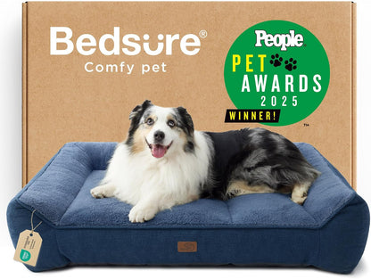 Bedsure Supportmax Orthopedic Dog Bed – Extra-Thick Bolster Sofa