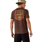 Ariat Mens Patriotic Badge Short Sleeve Shirt, 100% Cotton Unisex Top