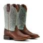 Ariat Womens Hybrid Ranchwork Wide Square Toe Leather Western Work Boot