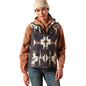 Ariat Womens Logo Softshell Western Print Vest – Durable Outdoor Layer with Zip Pockets