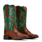 Ariat Women's Round Up Wide Square Toe StretchFit Western Boot