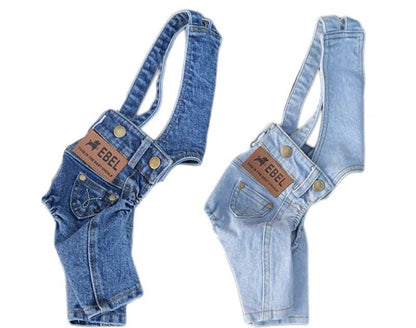 Denim Jumpsuit for Small Pets