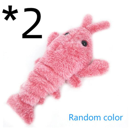 Interactive Lobster Plush Cat Toy