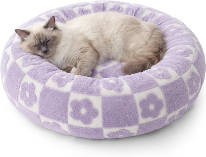 LE SURE Donut Dog Bed – 7 Sizes, 5 Patterns