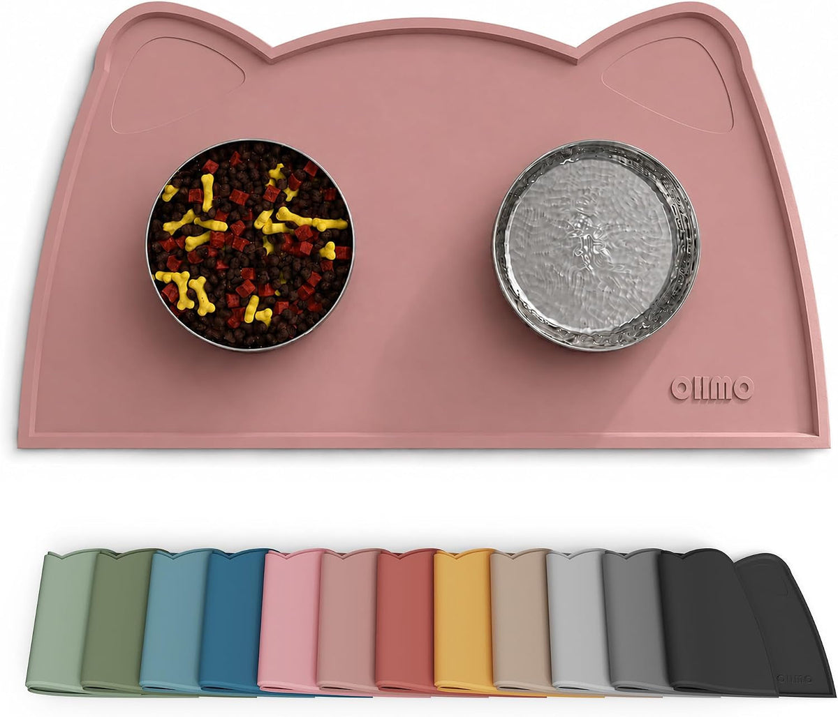 Silicone Pet Feeding Mat – Waterproof Non-Slip Bowl Mat, 36 Options