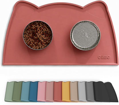 Silicone Pet Feeding Mat – Waterproof Non-Slip Bowl Mat, 36 Options