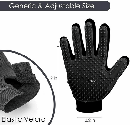 Silicone Pet Grooming Gloves – Fur Remover Mittens, 1 Pair