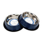 Country Living Set of 2 Ribbed Non-Slip Pet Bowls – Poseidon Blue