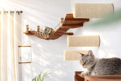 Corner Cat Shelf Bridge