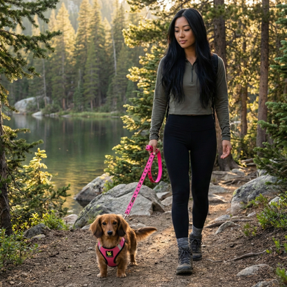 EcoBark Step In Dog Harness - XXXS to Medium Breeds- Reflective Soft Mesh Harness for Teacup, Small Dogs and Puppies / Bubblegum Pink