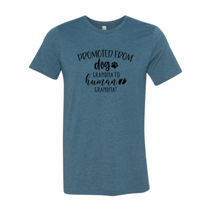 Promoted from Dog Grandma to Human Grandma T-Shirt