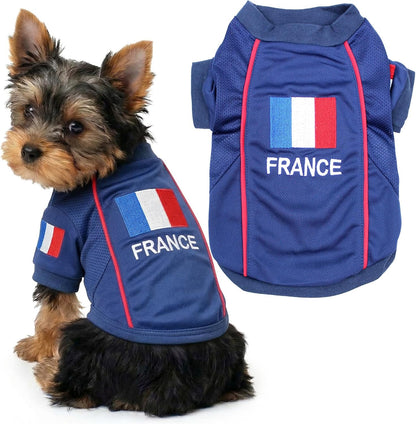 Parisian Pet Soccer Jersey for Dogs – Breathable Mesh Team Jersey, XS–5XL